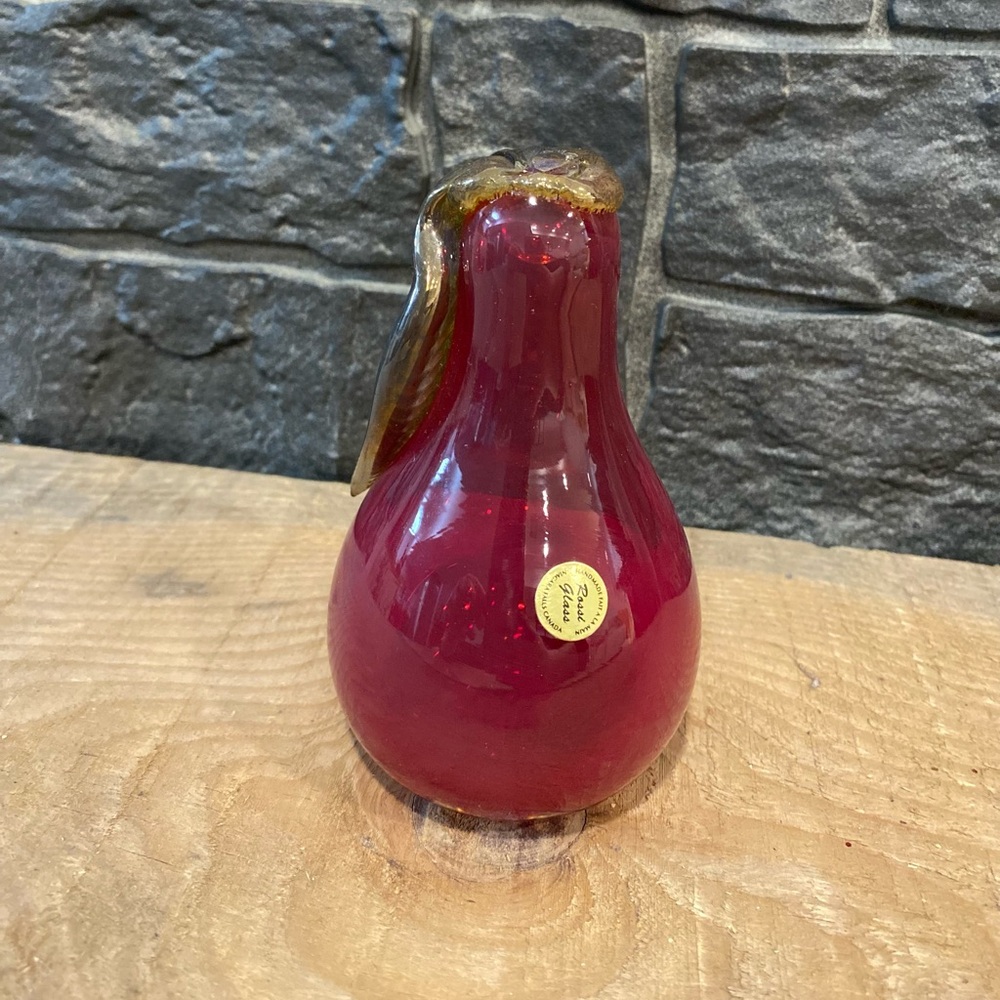 Vintage Rossi Glass Pear